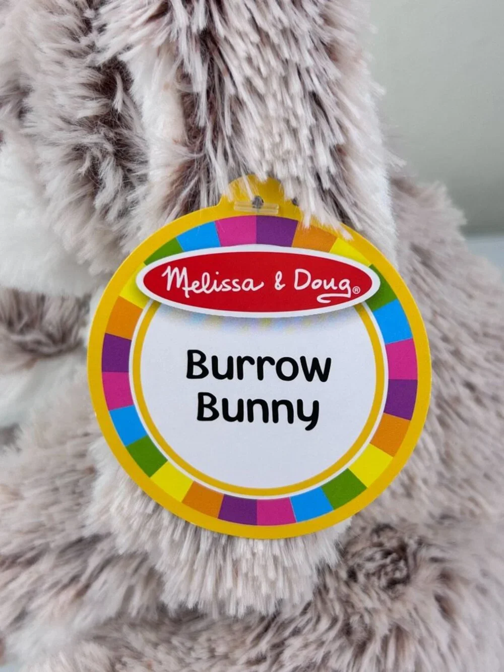 Melissa & Doug Burrow Bunny #7674 Stuffed Animal Rabbit Plush Soft Toy NWT Gift